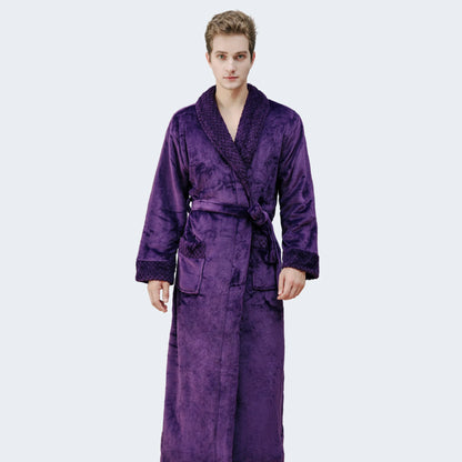 robe de chambre homme violette